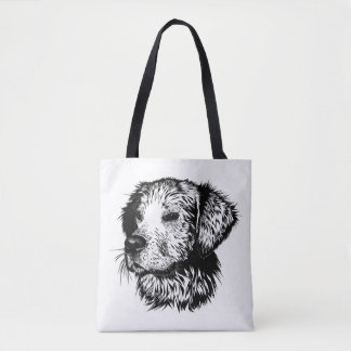 Canine Head Sketch  Tote Bag