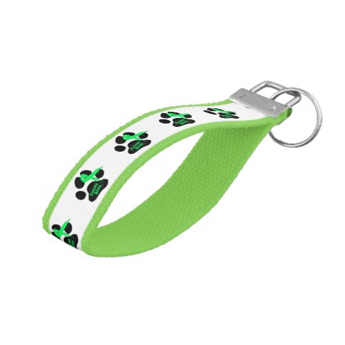 Canine Lymphoma Cancer_Hodgkins Lymphoma Wrist Keychain