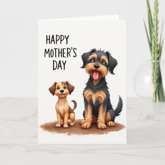Canine Mothers Day Art Card (Front)