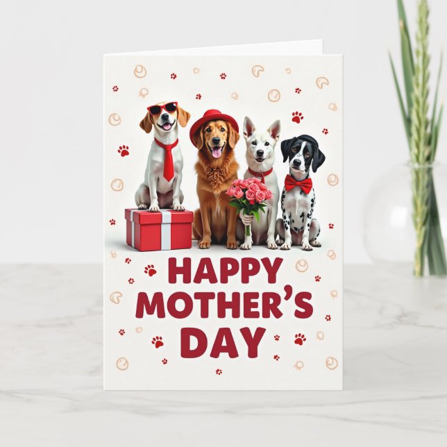 Canine Mothers Day Celebration Card (Front)