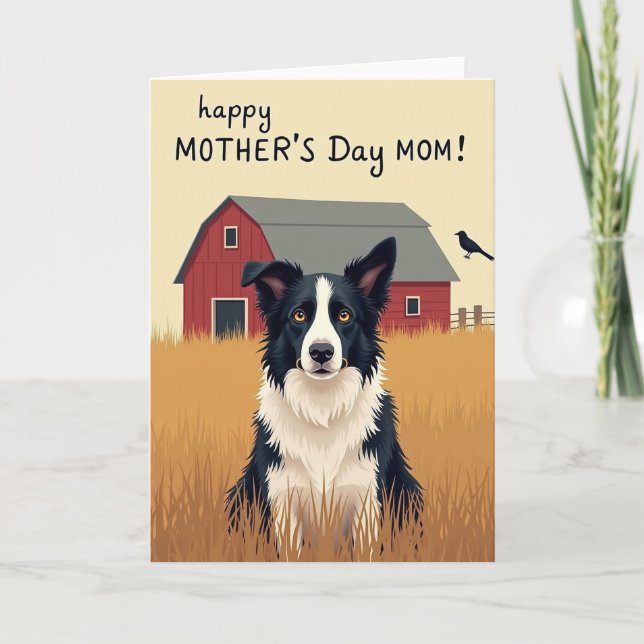 Canine Mothers Day Scene Card (Front)