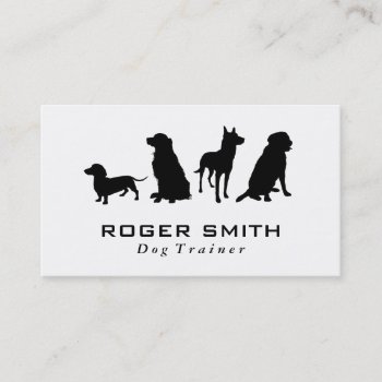 Canine Pack | Dog Training Business Card by lovely_businesscards at Zazzle