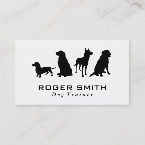 Canine Pack  Dog Training Business Card