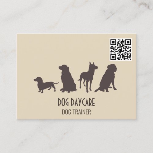 Canine Pack  Dog Training  QR Code Business Card