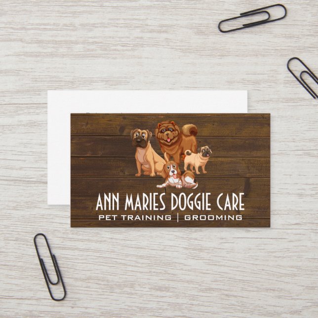 Canine Pack | Doggie Training and Care Business Card (Front/Back In Situ)