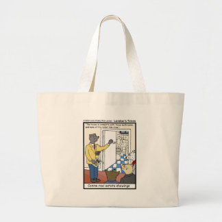 Canine Real Estate Sales Funny Gifts & Tees Large Tote Bag