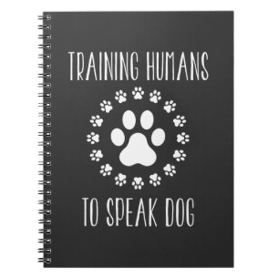 Canine School Dog Trainer Puppy Training Paw Notebook