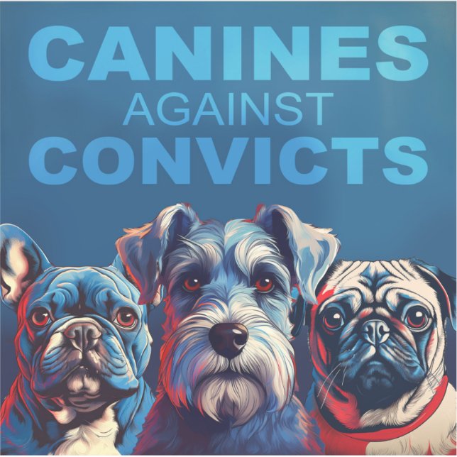Canines Against Convicts Sticker (Front)