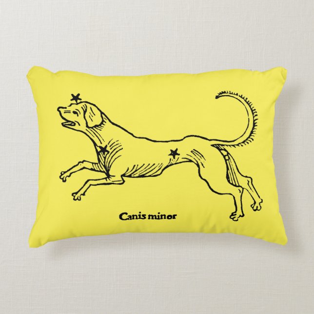 Canis Minor, 1482 Accent Pillow (Front)