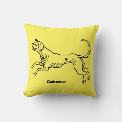 Canis Minor 1482 Throw Pillow