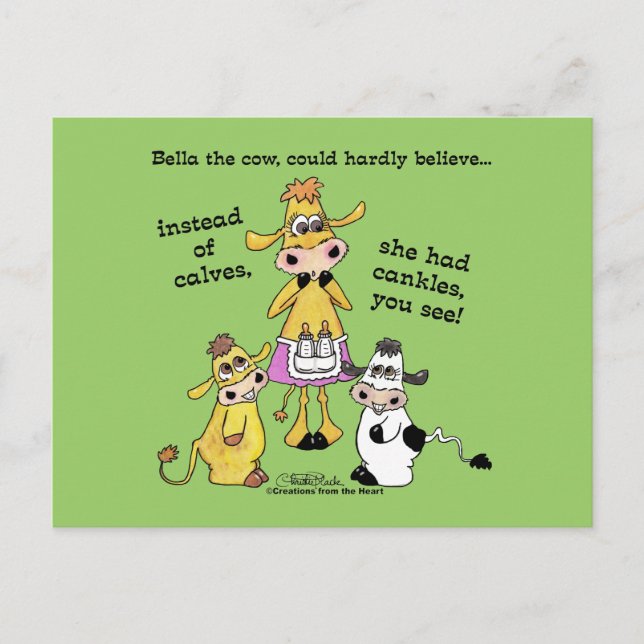 Cankles Not Calves Postcard (Front)