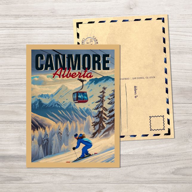 Canmore Alberta Mountains Canada 1950s Postcard (Creator Uploaded)