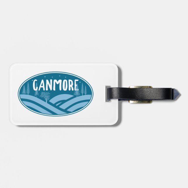 Canmore Alberta Outdoors Luggage Tag (Back Horizontal)