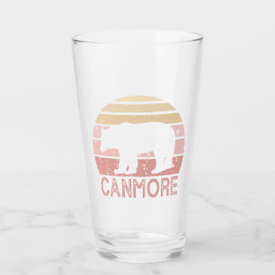 Canmore Alberta Retro Bear Glass