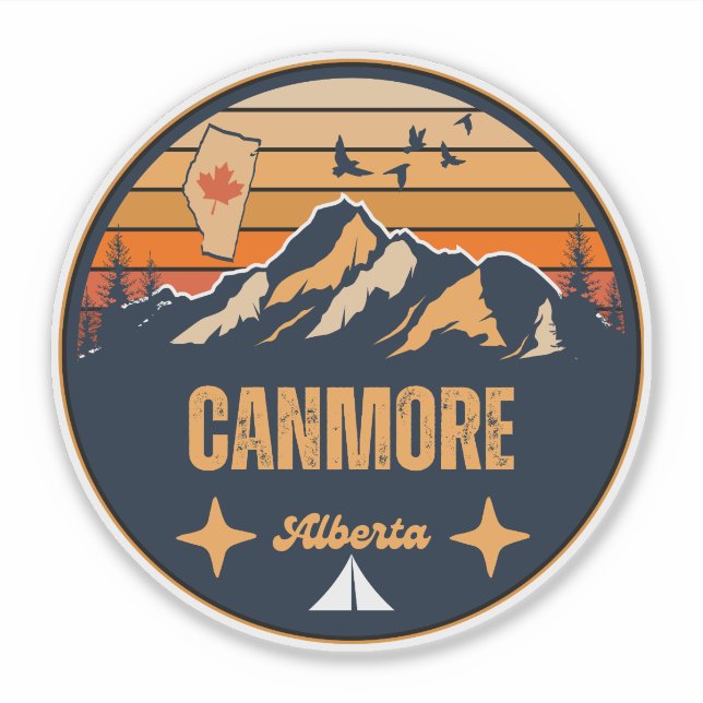 Canmore, Alberta Sticker (Front)