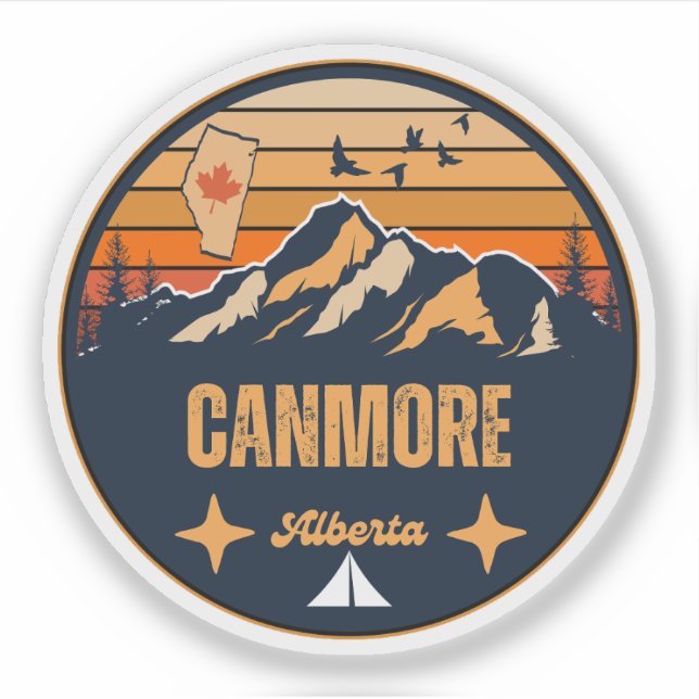 Canmore, Alberta Sticker (Front)