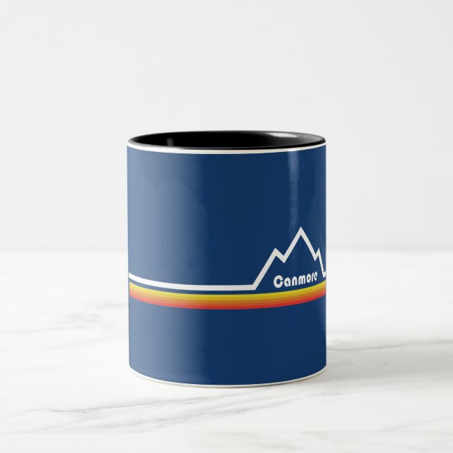 Canmore, Alberta Two-Tone Coffee Mug (Center)