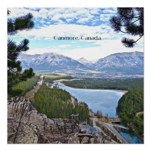 Canmore Canada picturesque photo Poster