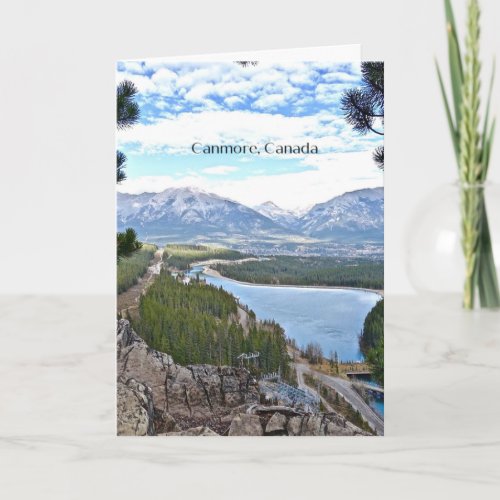 Canmore Canada scenic photograph Card