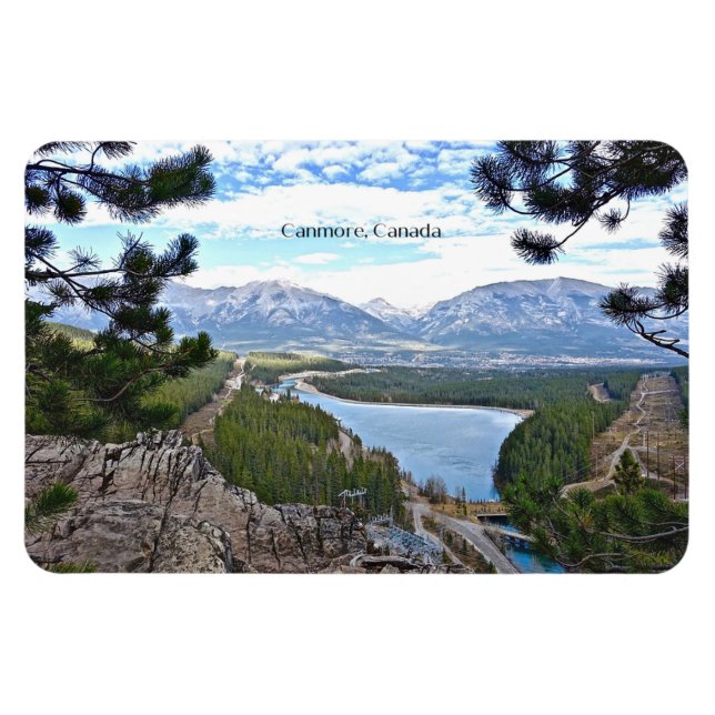 Canmore, Canada scenic photograph Magnet (Horizontal)
