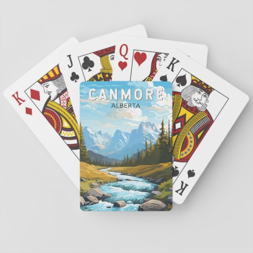 Canmore Canada Travel Art Vintage Playing Cards