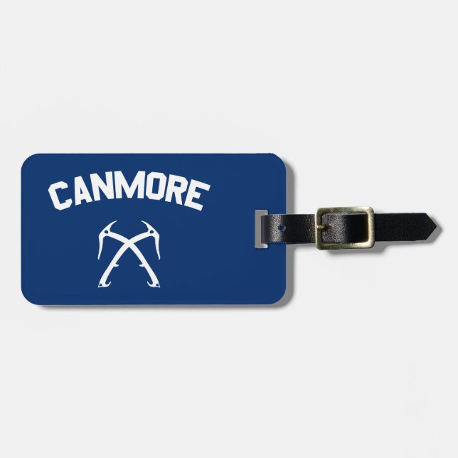 Canmore Ice Climbing Luggage Tag (Front Horizontal)