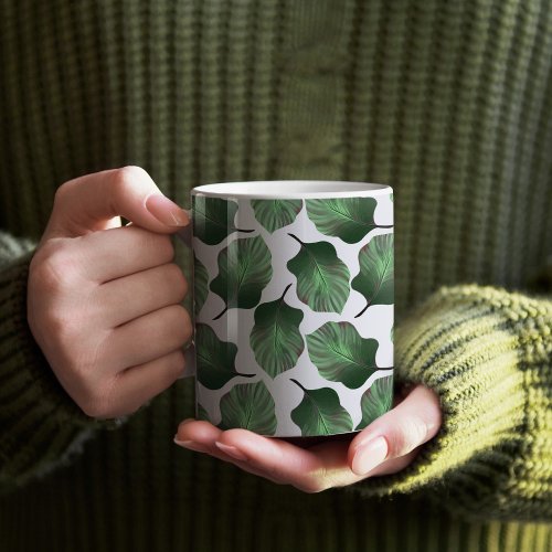 Canna Tropicanna Tropical Leaves Green Coffee Mug