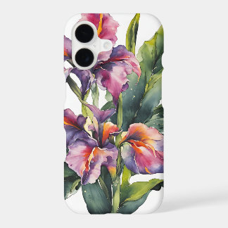 Canna - Watercolor flowers iPhone 17 Case