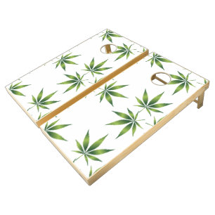 Cannabis Zazzle_Growshop. Cornhole Set