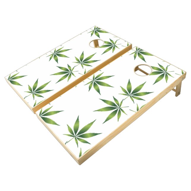 Cannabis | Zazzle_Growshop. Cornhole Set (Angled)