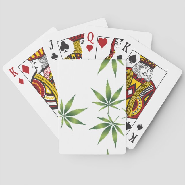 Cannabis-| Zazzle_Growshop. Poker Cards (Back)