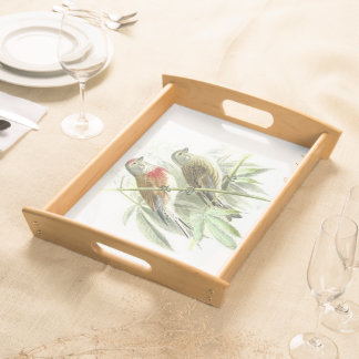 Cannabuds™ Cannabina linnets (finches) Portrait Serving Tray
