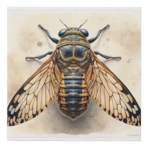 Cannaphila Insect Top View 050624IREF108 _ Waterco Faux Canvas Print