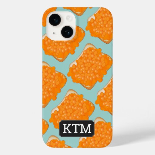 Canned Beans on Toast and your initials on Case_Mate iPhone 14 Case