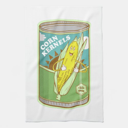 Canned corn Tinned cord Kitchen Towel