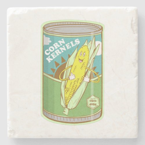 Canned corn Tinned cord Stone Coaster