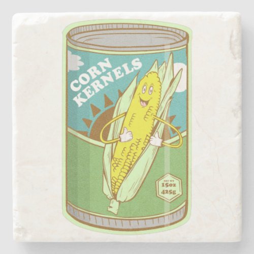 Canned corn Tinned cord Stone Coaster