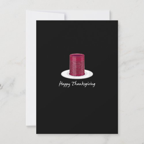 Canned Cranberry Jellied Sauce Thanksgiving Holida Invitation