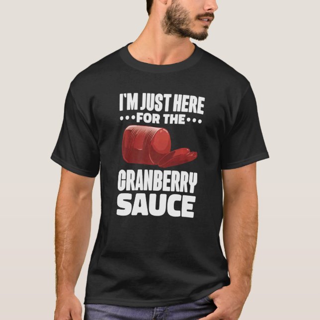 Canned Cranberry Sauce Jellied Happy Thanksgiving  T-Shirt (Front)