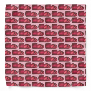 Canned Cranberry Sauce Thanksgiving Dinner Pink Bandana