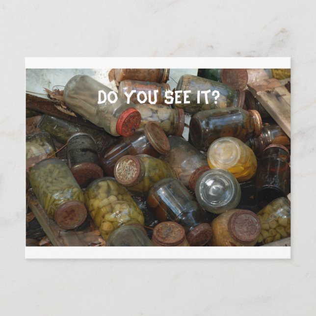 Canned Eyeballs Do you see it? Postcard (Front)