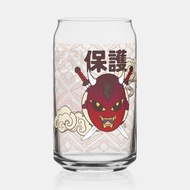 canned glass mask hannya (Front)