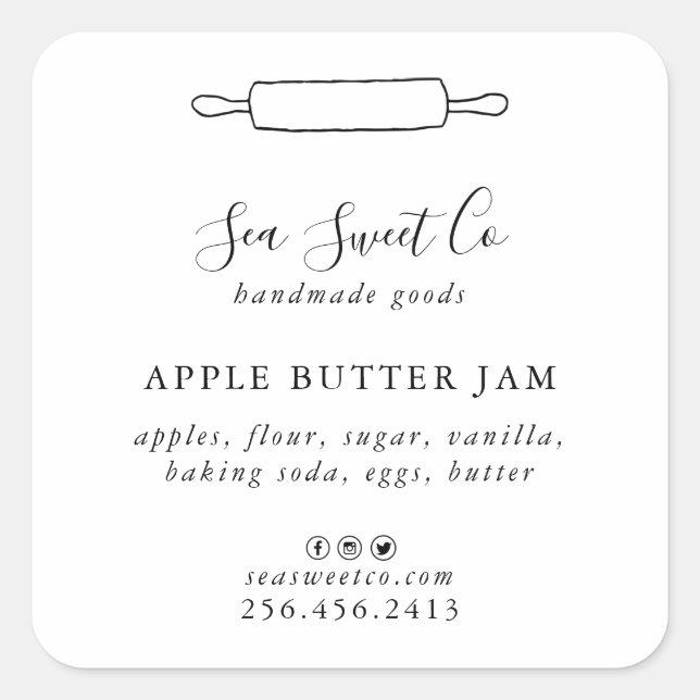 Canned Jar Sticker (Front)