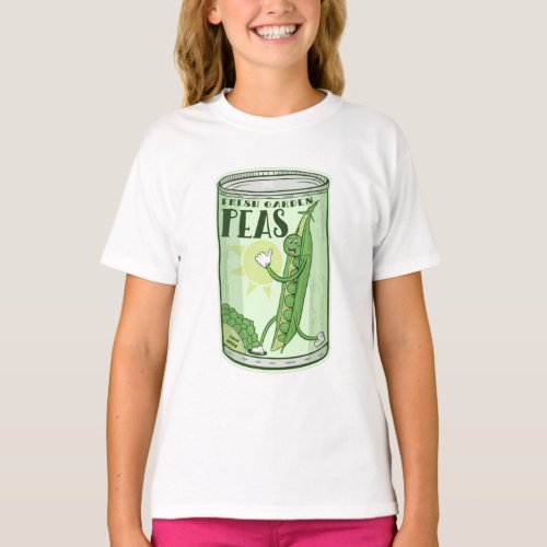 Canned peas retro advertising poster T_Shirt