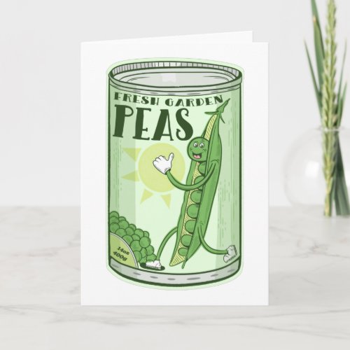 Canned Peas Tin of peas Card