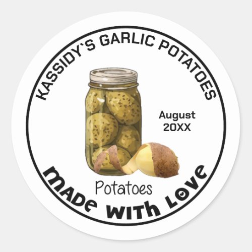 Canned Potatoes Label 