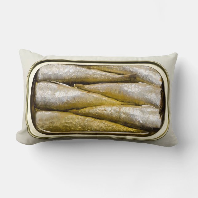 Canned Sardines Lumbar Pillow (Front)