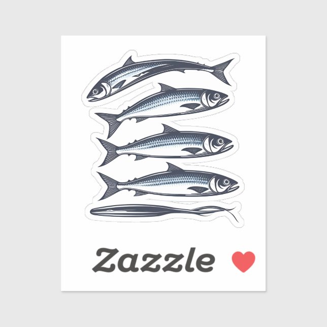 Canned sardines sticker (Sheet)