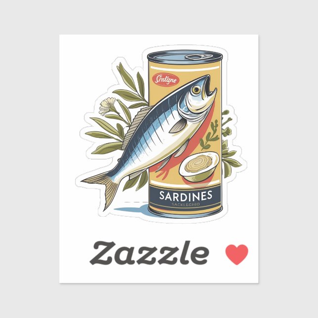 Canned sardines sticker (Sheet)