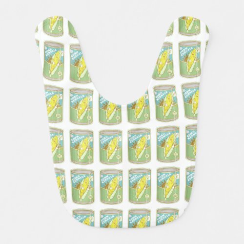 Canned Sweetcorn pattern Baby Bib